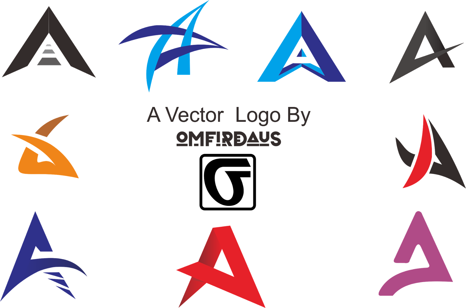 Contoh Logo Huruf A