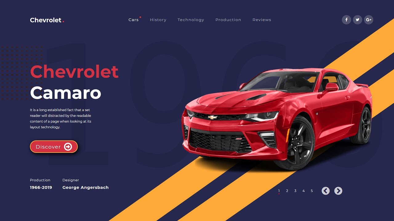 Car Website Template Design Using Html And CSS With Slider | Pure CSS