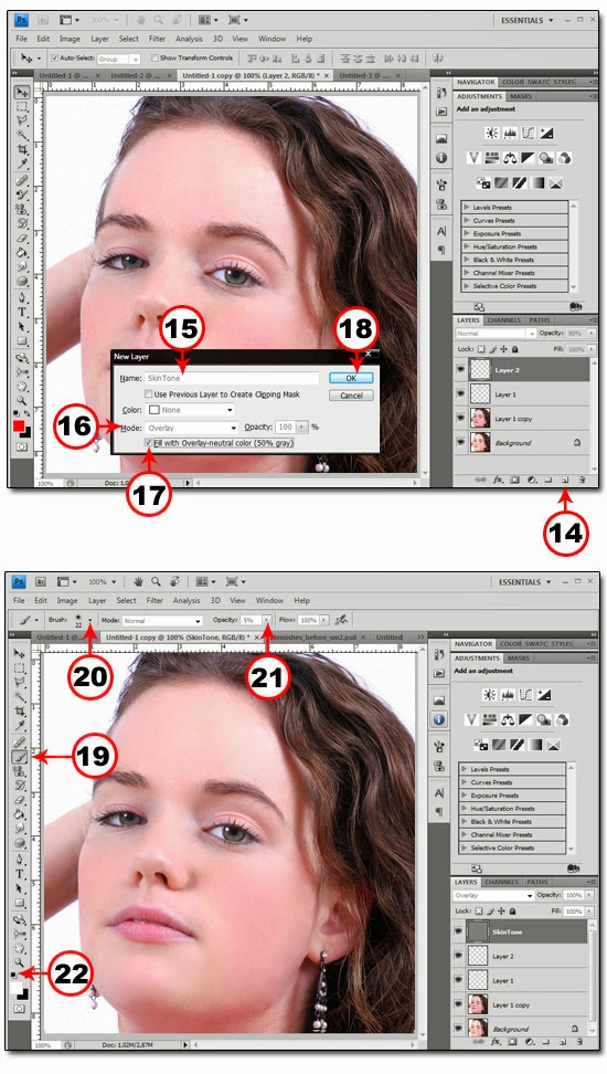 Cara Menghilangkan Jerawat pada foto di Photoshop - Arfin Blog