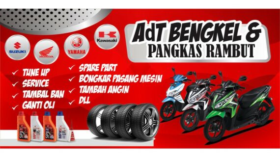 Dahsyat! Desain Banner Bengkel Motor Wajib Kamu Ketahui