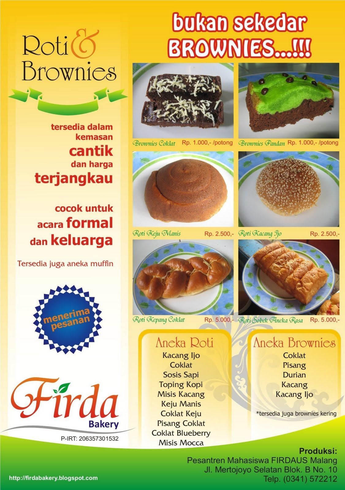 Contoh Brosur Jualan | Makanan, Desain brosur, Brosur