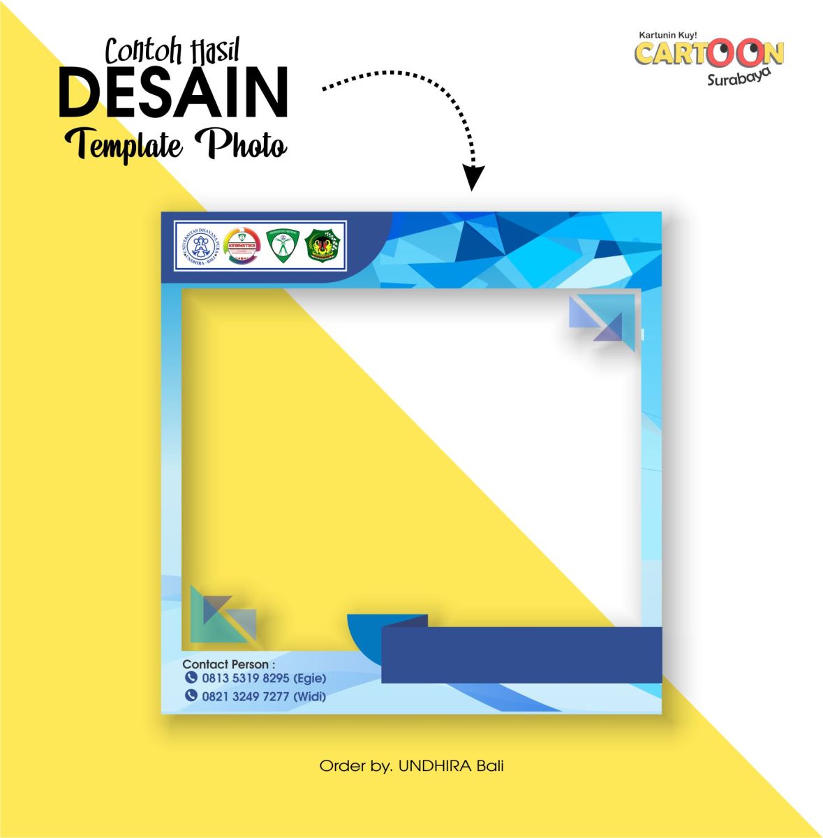 Contoh Hasil Desain Frame/Template Feeds Foto Instagram – Cartoon Surabaya