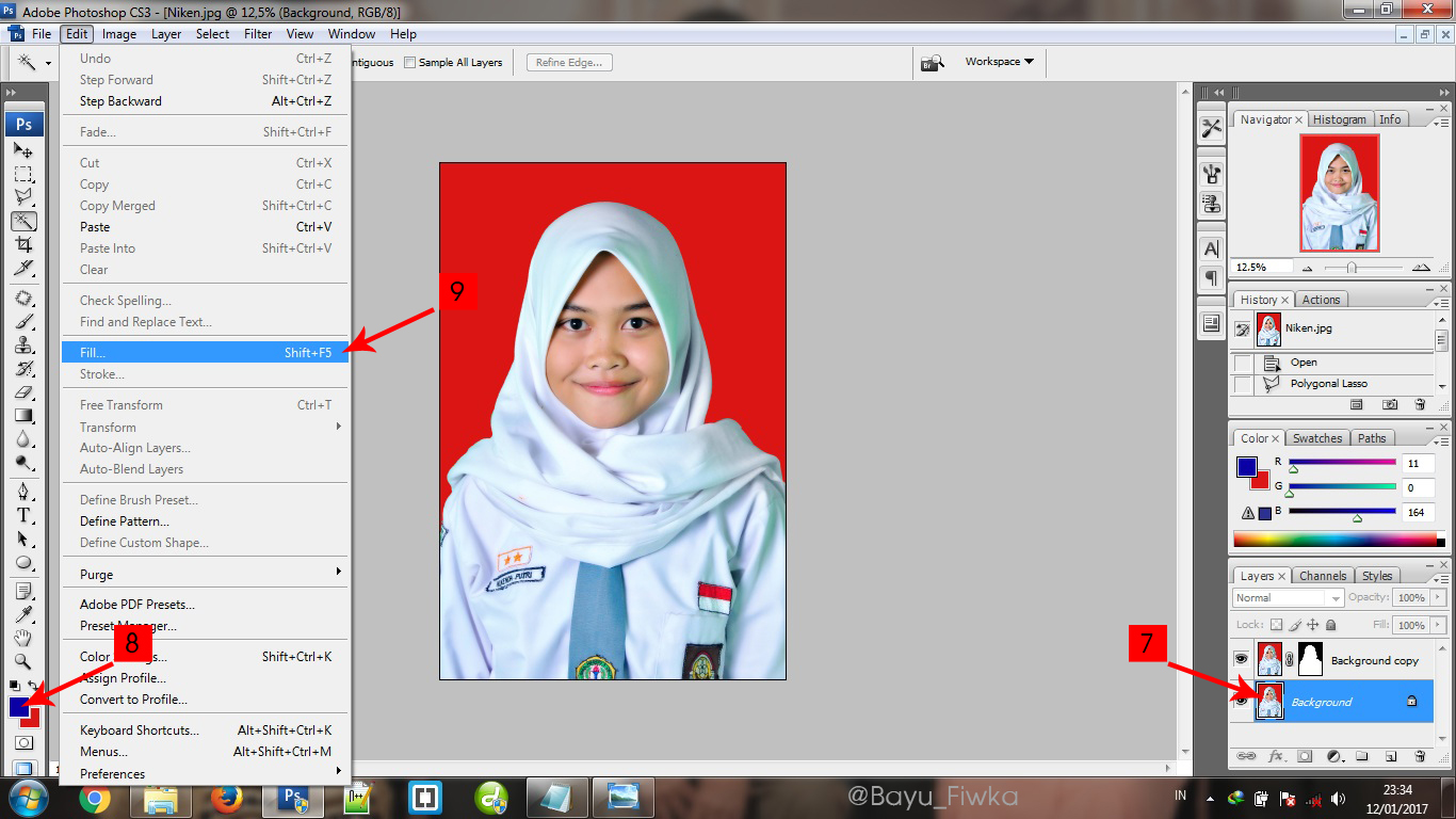 Cara Mengubah Warna Background Foto Buku Catatan - Gambaran