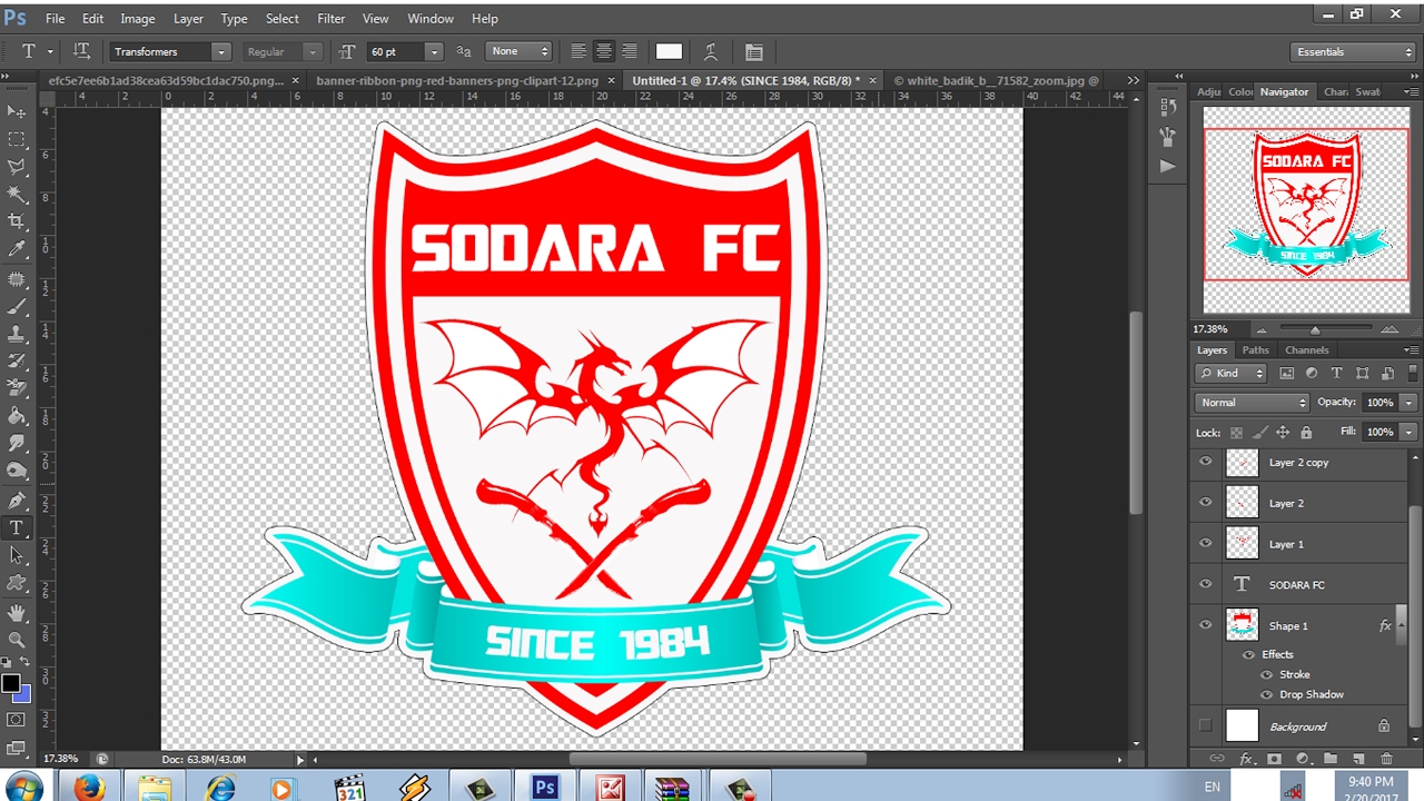 Cara Membuat Logo Sepak Bola Di Photoshop Joonka | My XXX Hot Girl