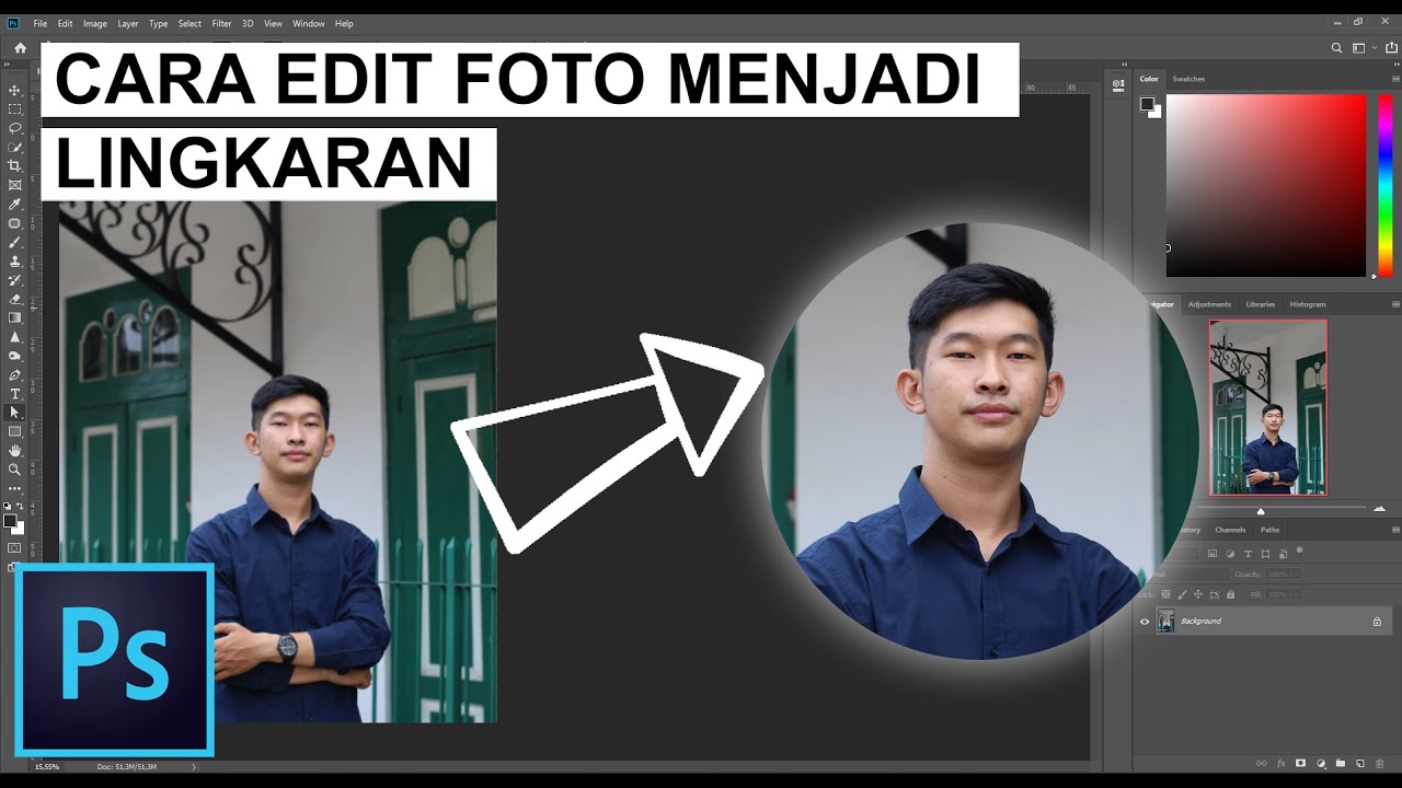 Tutorial Memotong Foto Menjadi Lingkaran dengan Photoshop