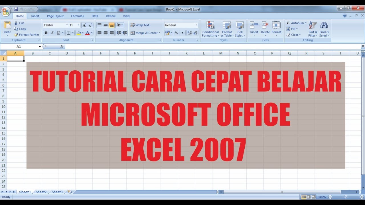 Tutorial Cara Cepat Belajar Microsoft Excel 2007 [Bahasa Indonesia