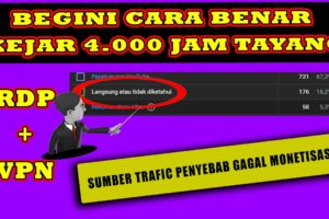 Hebat! Kejar Jam Tayang Youtube Dengan Rdp Wajib Kamu Ketahui