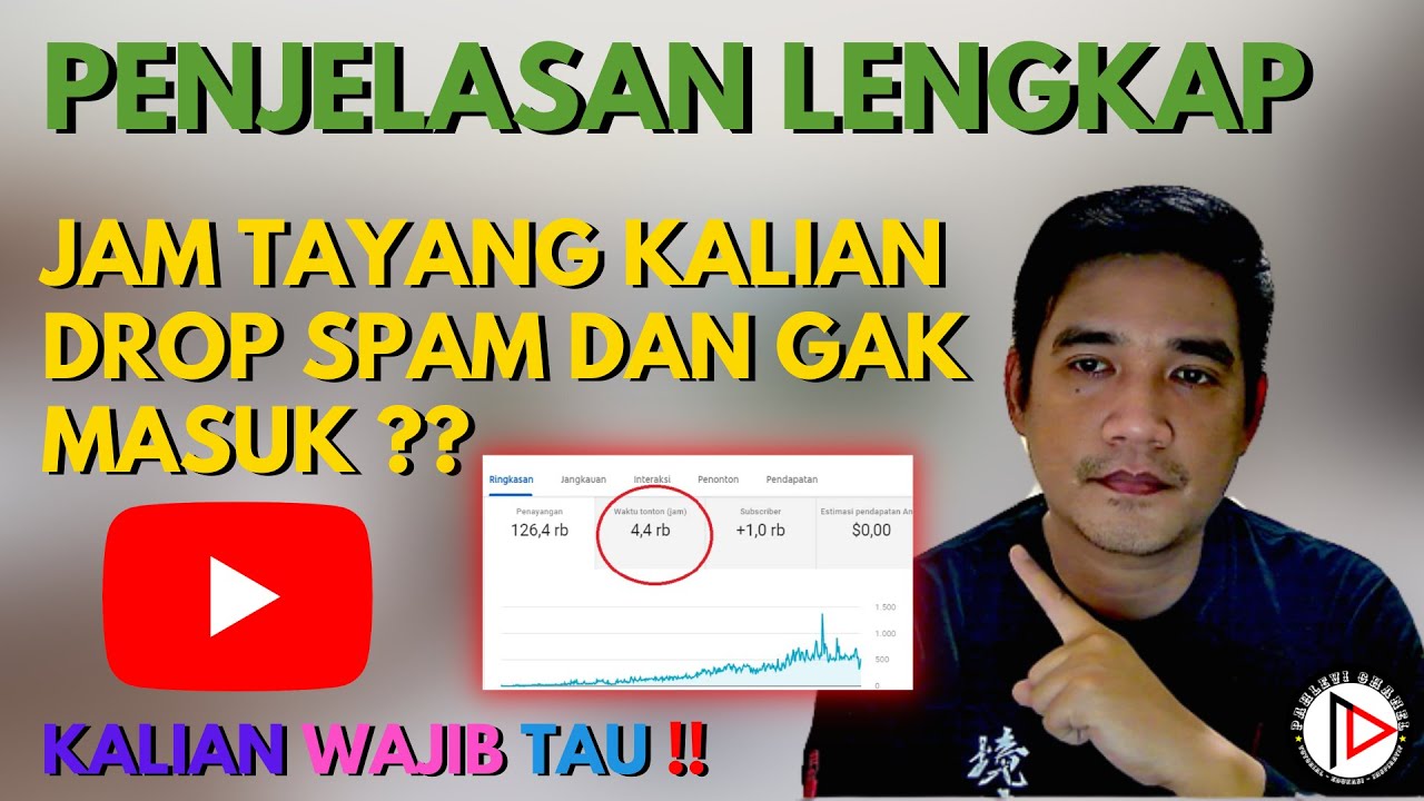 KENAPA JAM TAYANG YOUTUBE BERKURANG DAN TIDAK MASUK DI YOUTUBE STUDIO