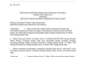 Hebat! Petunjuk Teknis Promosi Kesehatan Rumah Sakit Terpecaya