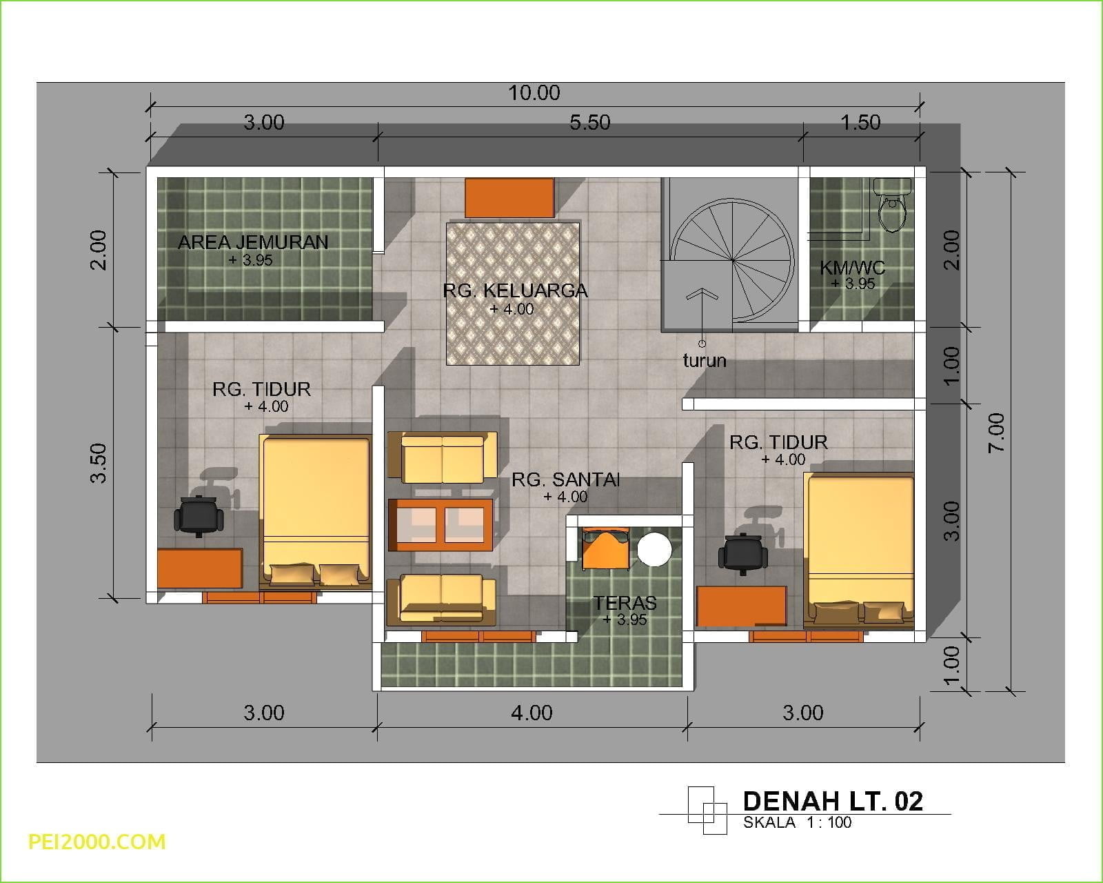 Contoh Desain Rumah Minimalis Sederhana 8 X 10