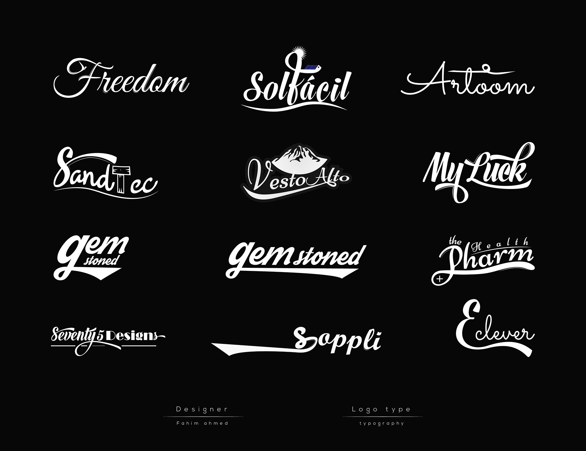 Text-based Logos design on Behance