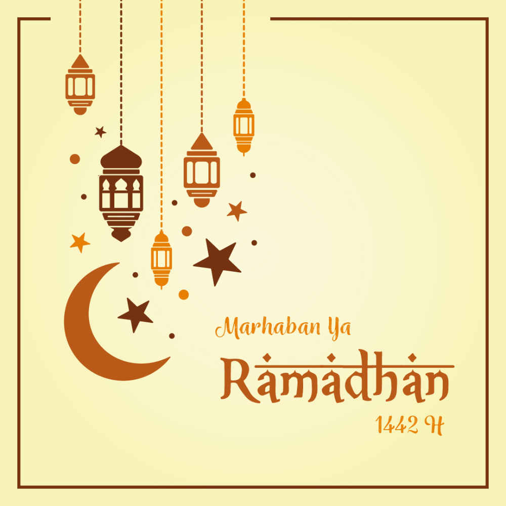 Gambar Ucapan Marhaban Ya Ramadhan 1442 H / 2021 M di 2021