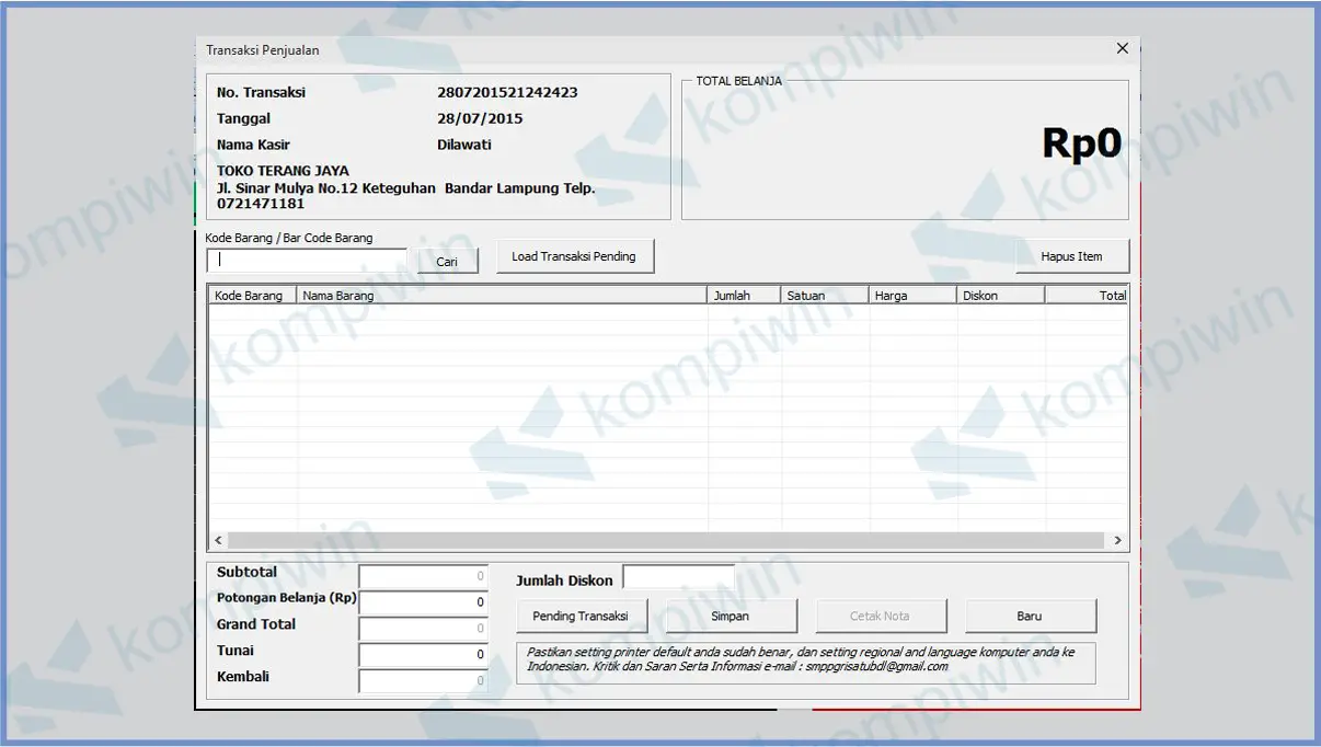 √ 10 Aplikasi Kasir Excel Gratis Full Version Terbaik