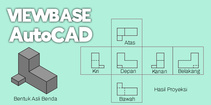 Cara Mengubah Gambar 3D ke 2D di AutoCAD