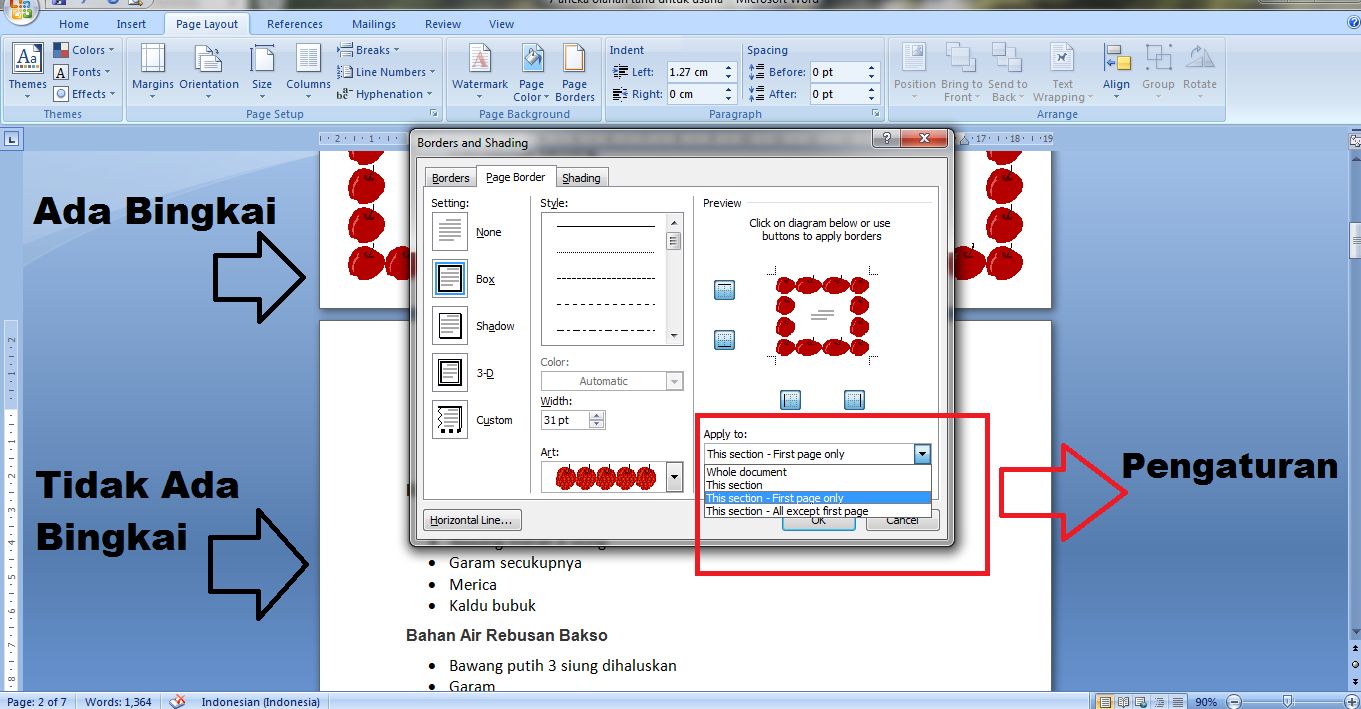 Cara Membuat Bingkai Di Word Dengan Mudah