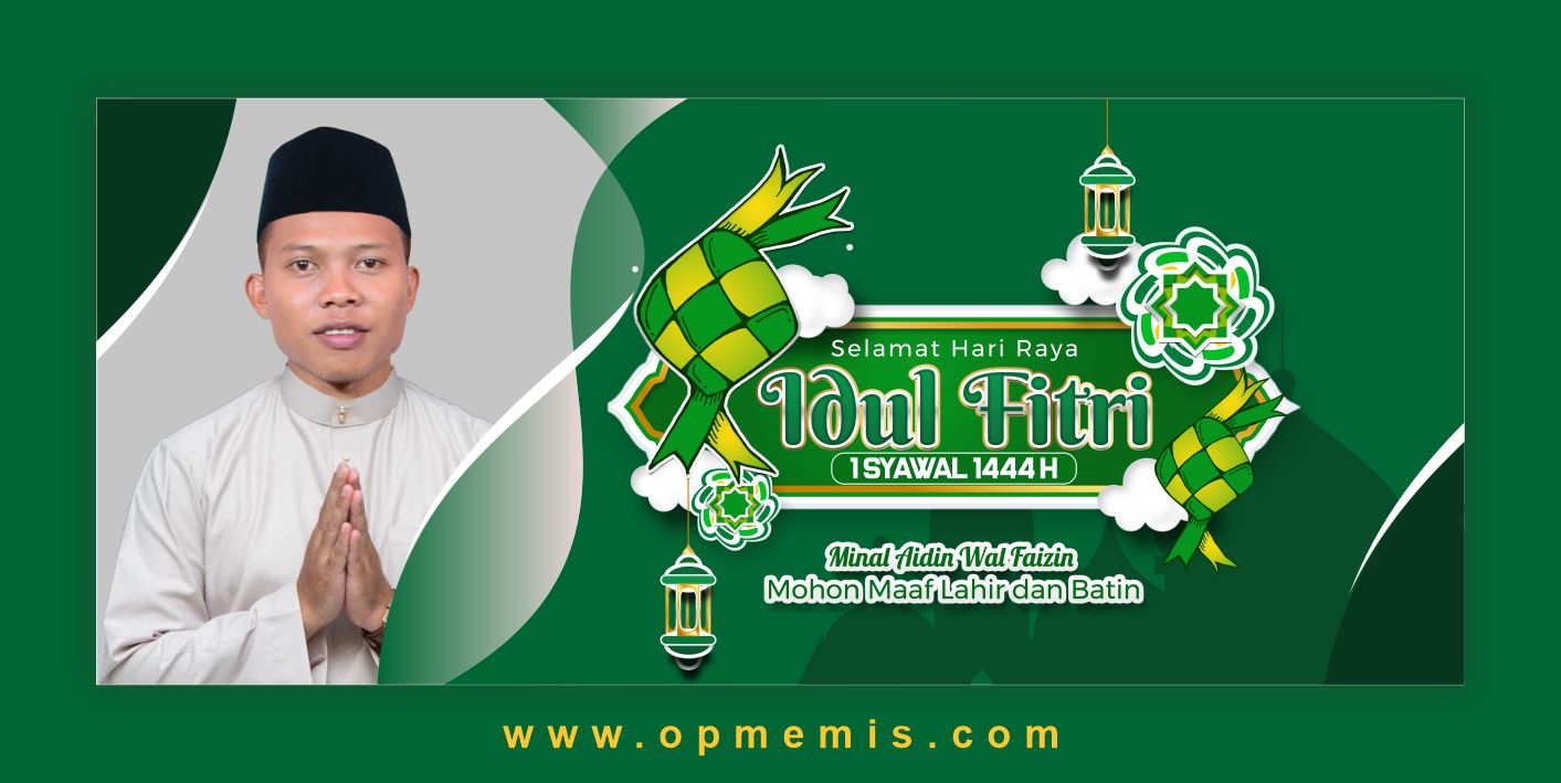 Download Desain Spanduk Idul Fitri 2023 CDR PSD – opmemis