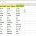 Dahsyat! Cara Mengambil Nama Depan Di Excel Terpecaya