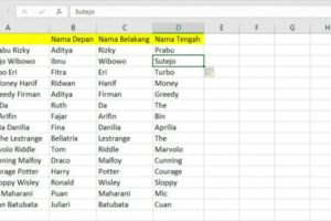 Dahsyat! Cara Mengambil Nama Depan Di Excel Terpecaya