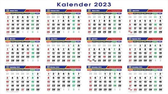 Hebat! Download Kalender 2023 Lengkap Dengan Tanggal Merah Dan Cuti Bersama Wajib Kamu Ketahui