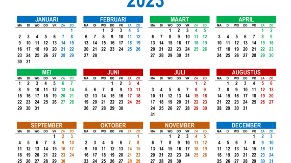 Wow! Download Kalender 2023 A4 Pdf Terpecaya