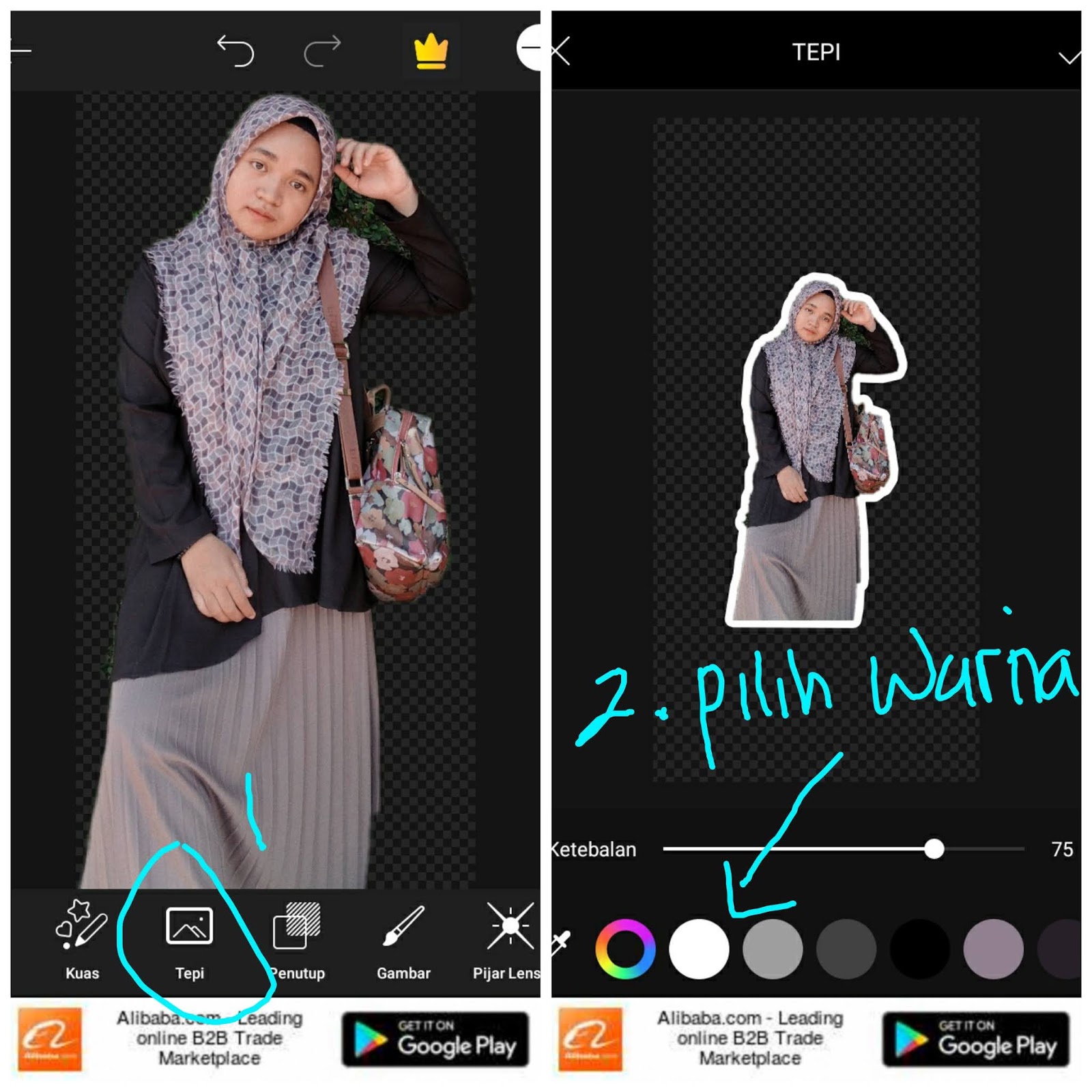 Cara Membuat Garis Tepi Foto Photo Outline Edit Android Editor | My XXX