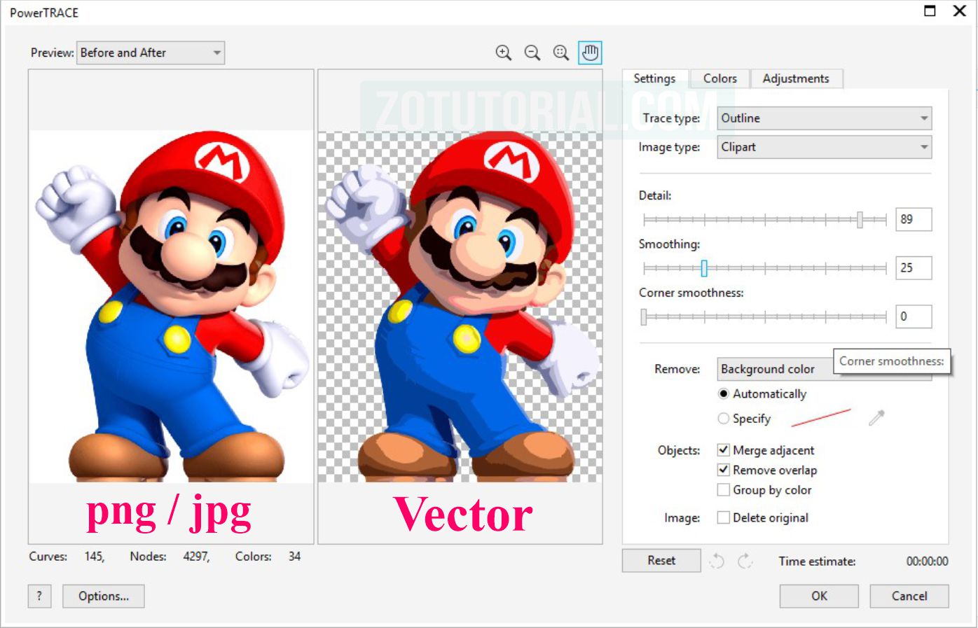 Mengubah Gambar Atau Logo Jadi Vector Di Coreldraw Zotutorial - IMAGESEE