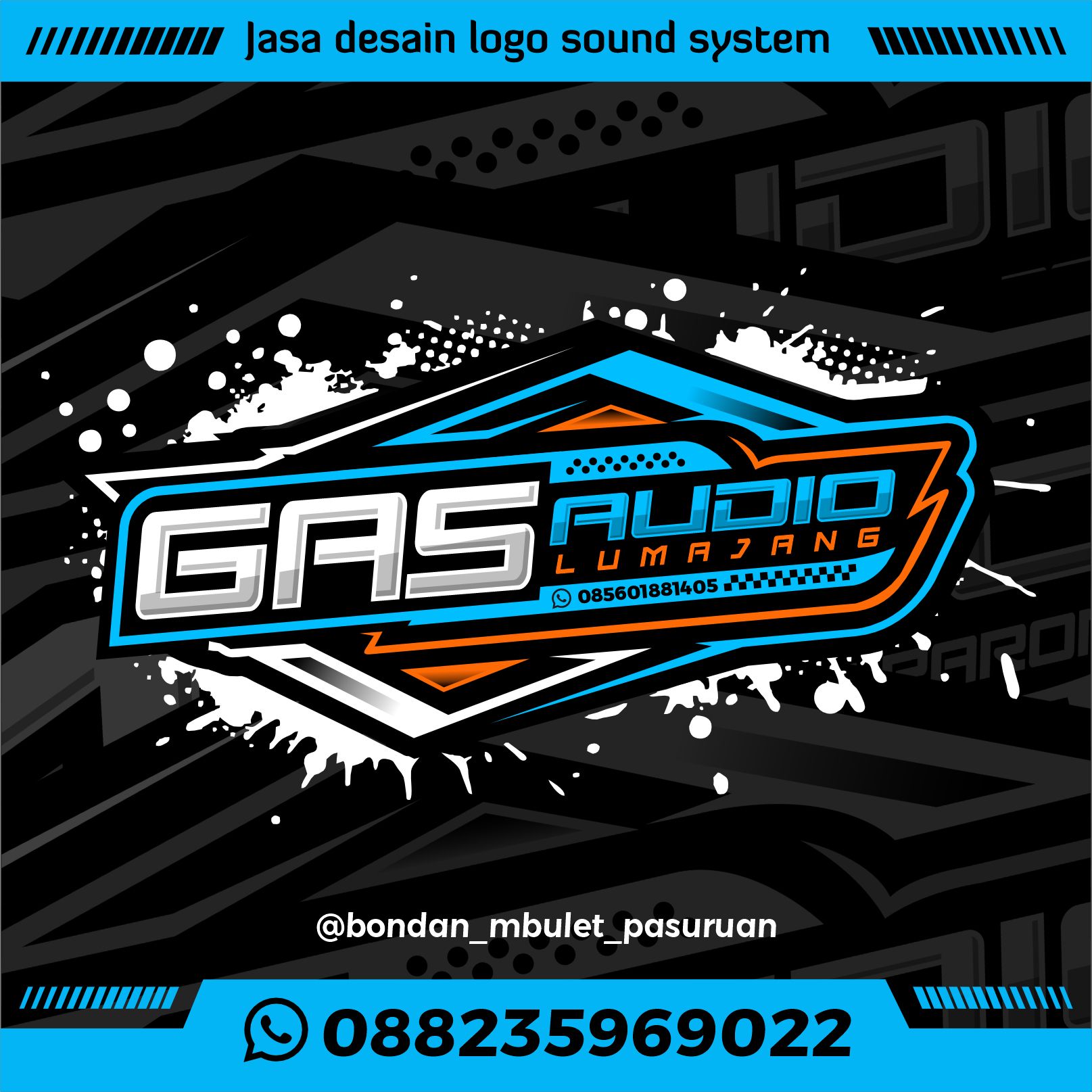 Desain Logo Gas Audio Sound System