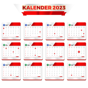 Kalender 2023 Lengkap Dengan Tanggal Merah, Kalender 2023, Template