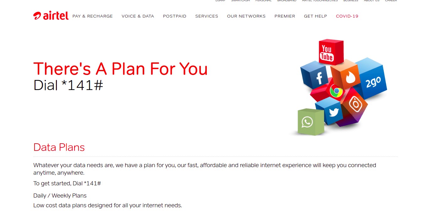 Airtel Data Plan