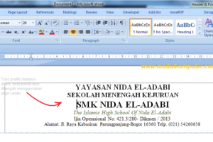 Terungkap Cara Membuat Logo Kop Surat Di Microsoft Word 2010 Terbaik