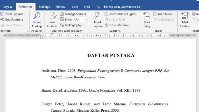 Cara Menulis Daftar Pustaka Dari Buku Yang Benar Beserta Contohnya - Vrogue