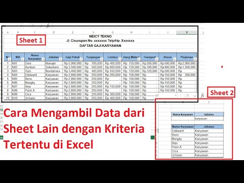 Cara Mengambil Data Dari Sheet Lain Excel | Warga.Co.Id