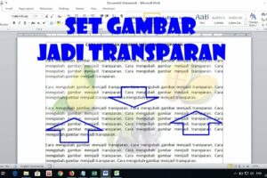 Terungkap Membuat Logo Transparan Di Word Wajib Kamu Ketahui