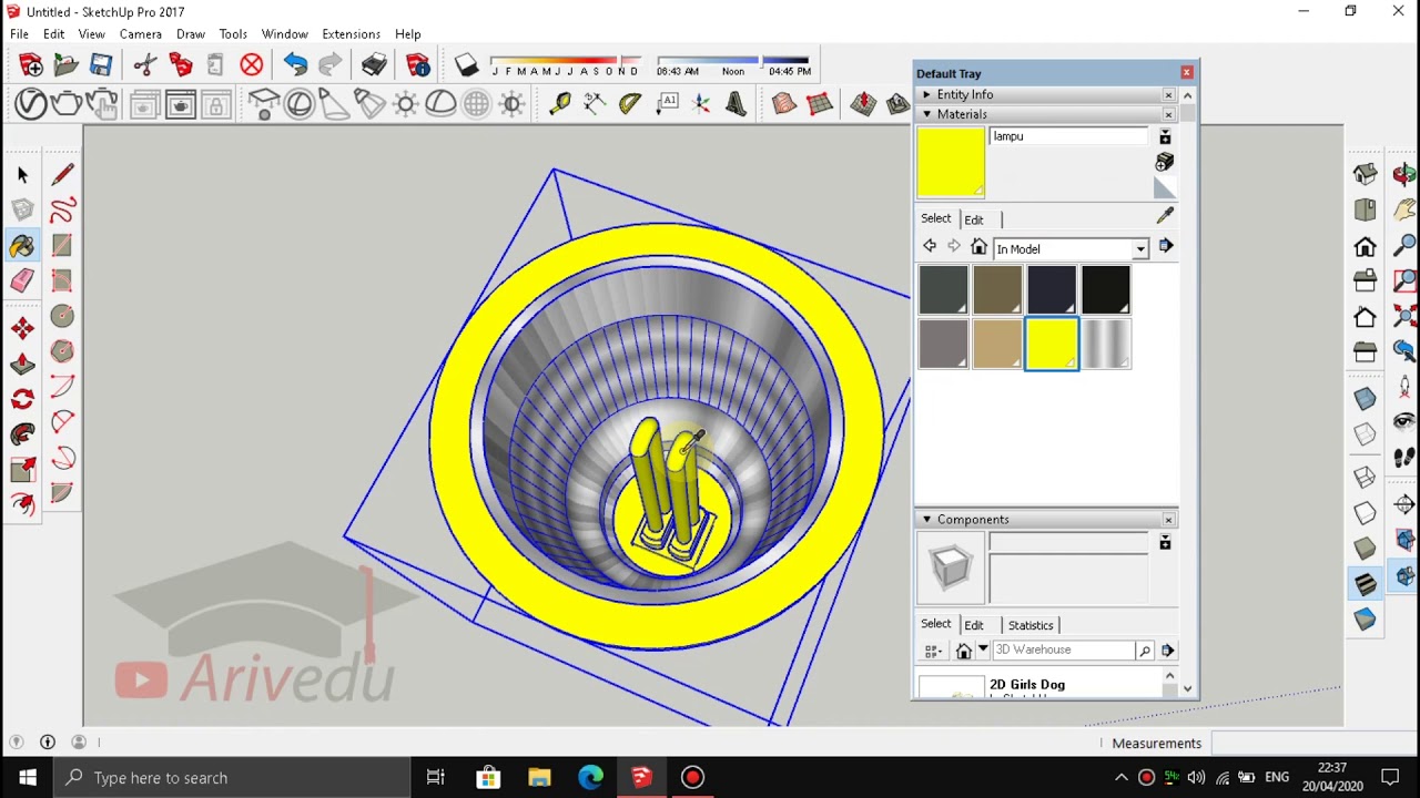 Cara Membuat Lampu LED di SketchUp