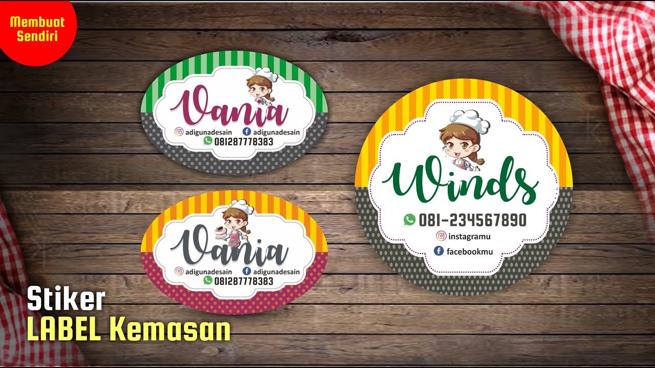 Cara Membuat Desain Label Makana Dengan Word Dehaliyah - Riset