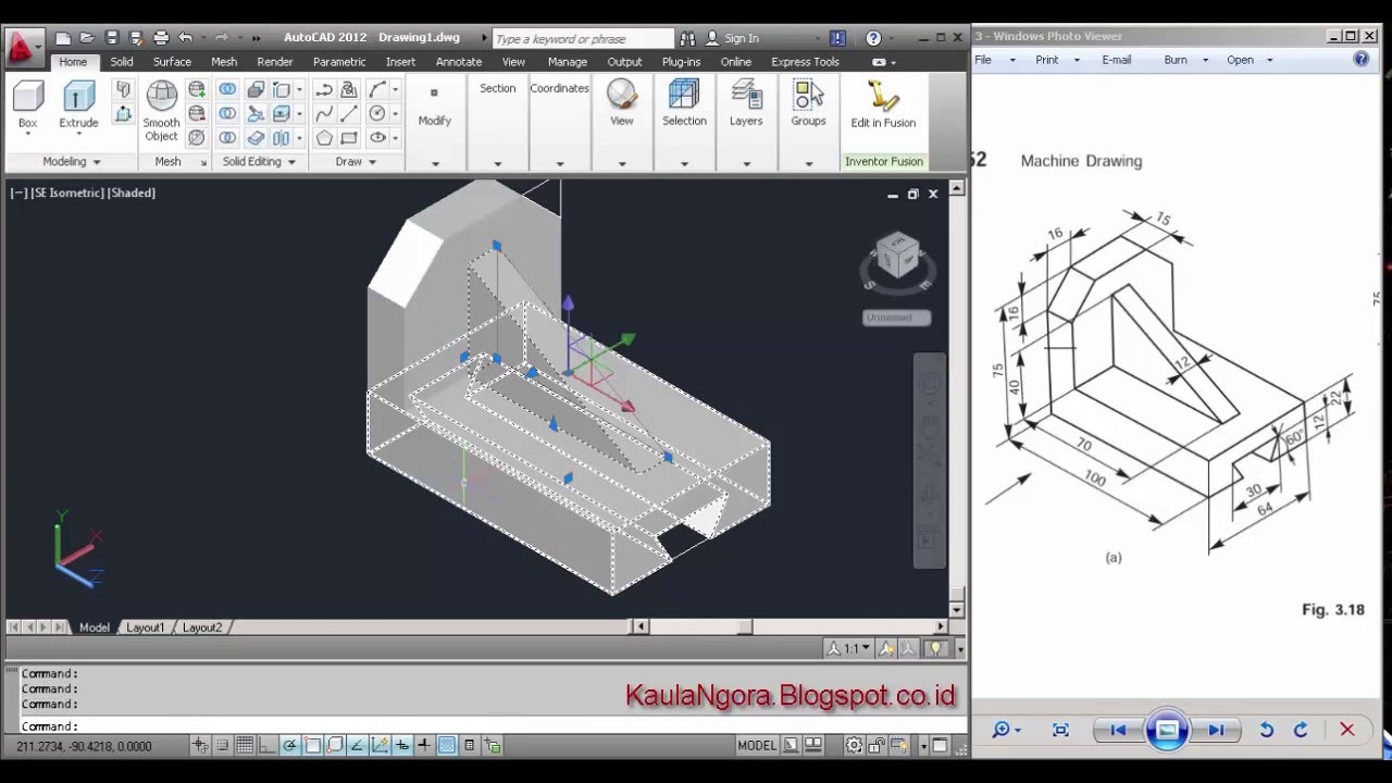 Cara Gambar 3d Autocad - IMAGESEE