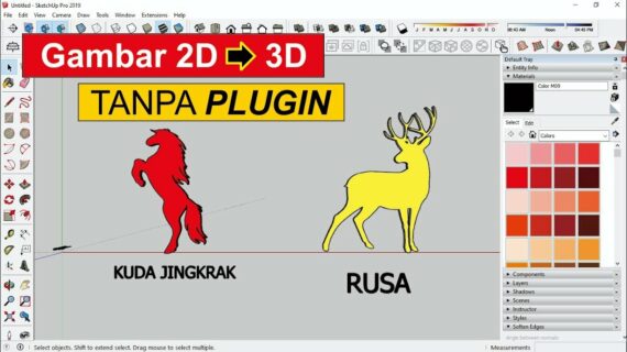 Wow! Cara Membuat Gambar 2d Menjadi 3d Di Sketchup Terbaik