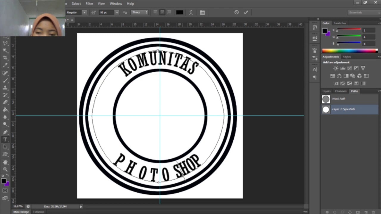 TUTORIAL MEMBUAT LOGO KEREN DARI PHOTOSHOP CS6 KE 3 - YouTube