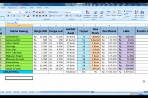 Terbongkar! Download Contoh Data Penjualan Excel Terpecaya