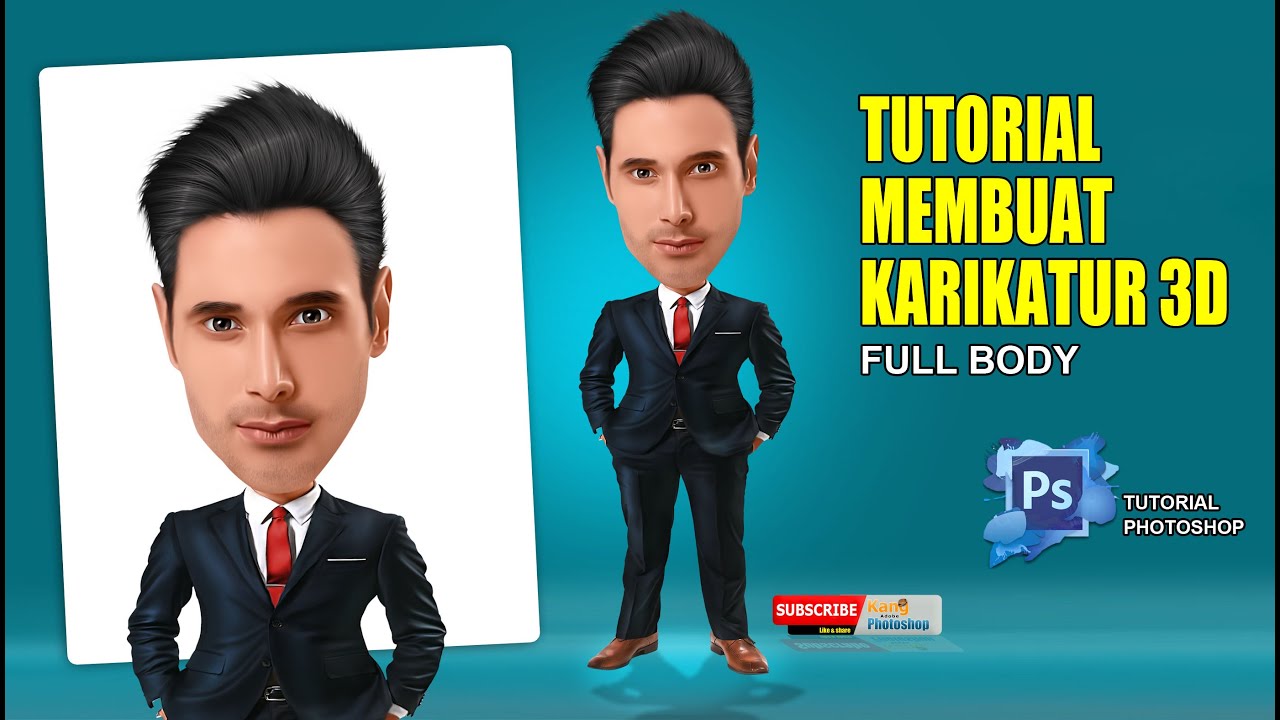 Cara Membuat Karikatur di Photoshop - YouTube