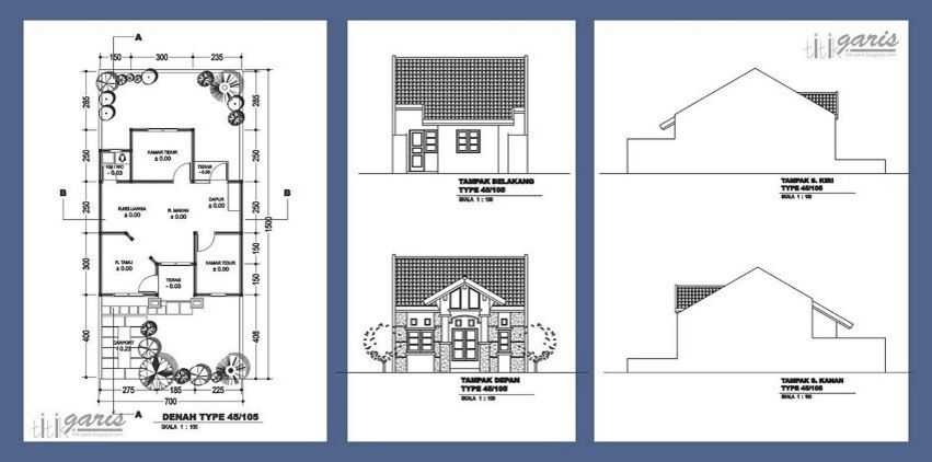 4 Ide Denah Rumah 3d Terlihat Menarik - Model Rumah