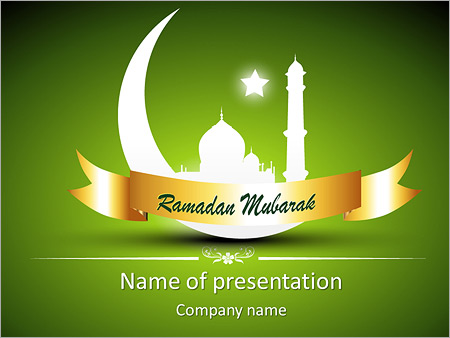 Ramadan PowerPoint Template & Backgrounds ID 0000005825