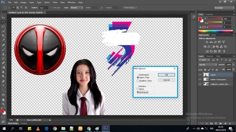 ️ Cara Membuat Background Transparan dan Logo di Photoshop