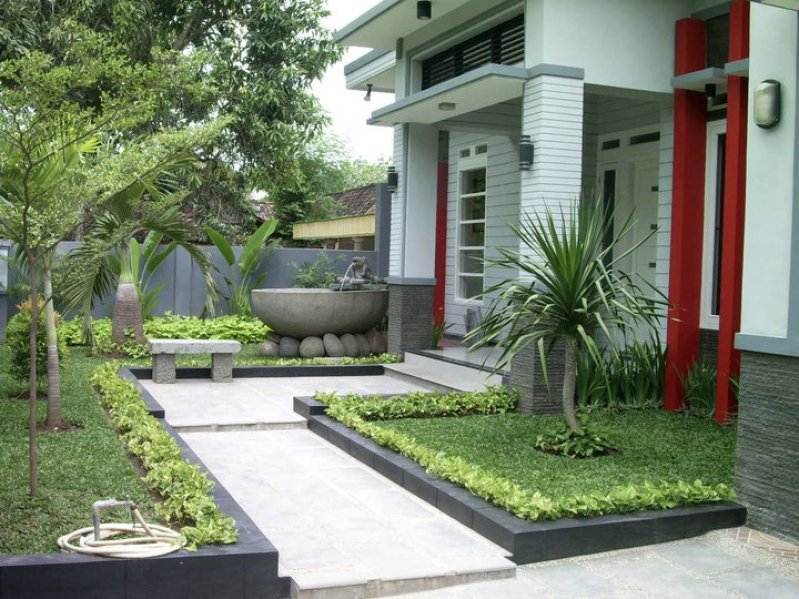 100+ Inspirasi Taman Minimalis Lahan Sempit Sederhana & Modern 2019