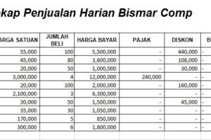 Terbongkar! Contoh Laporan Penjualan Harian Excel Terpecaya