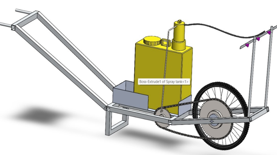 Hebat! Design And Animation Of Agricultural Sprayer-mechanical Engineering Project Terbaik