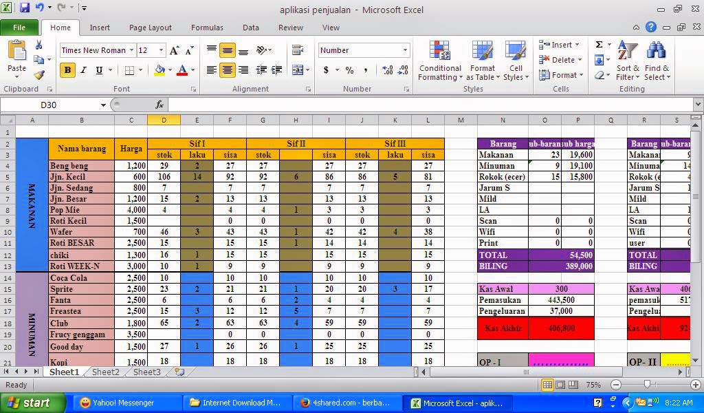 Cara Membuat Aplikasi Penjualan Dengan Excel 2007 - Ahmad Marogi